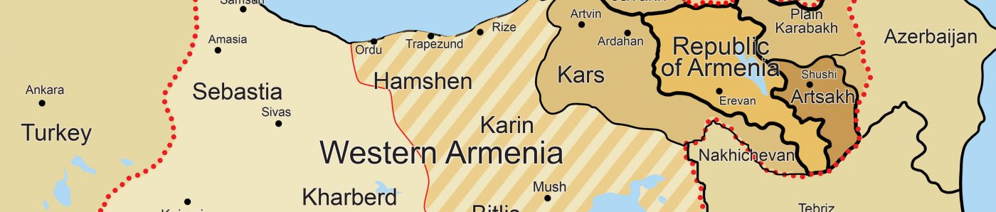 Государство Армения - Западная + Киликия + Восточная + Арцах нагорный и равнинный - 31 - анг.